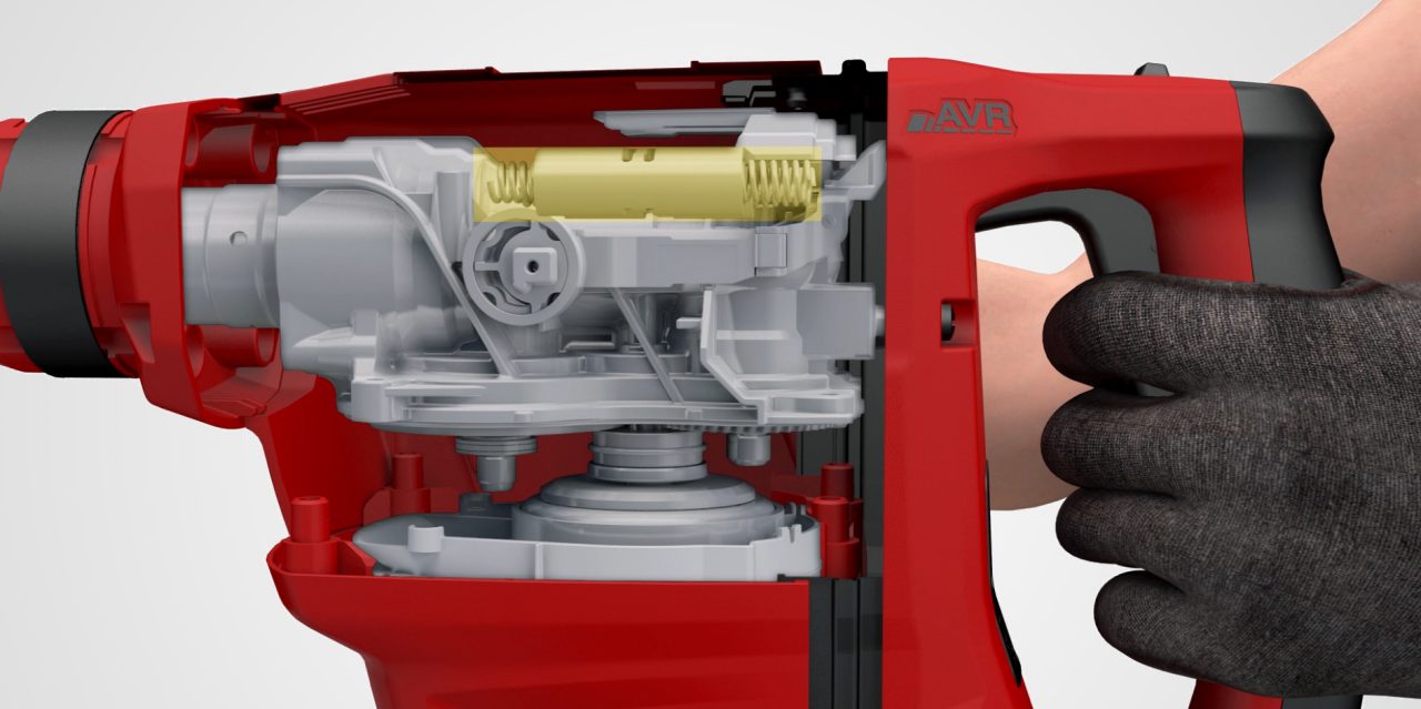 Detail tlumičů v TE 50-AVR