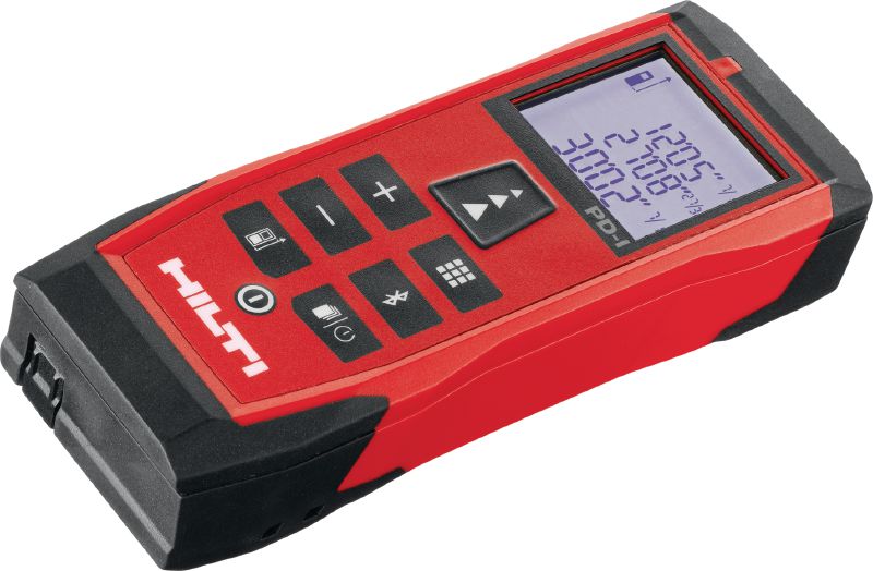PD-I lézeres távolságmérő készülék Robusztus lézeres mérőeszköz intelligens mérési funkciókkal és Bluetooth®-kapcsolattal beltéri alkalmazásokhoz 100 m-ig / 330 lábig