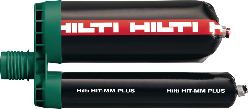 HIT-MM PLUS ragasztott dűbel Standard teljesítményű, injektálható hibrid habarcs közepes igénybevételű rögzítéshez betonba és téglafalazatba