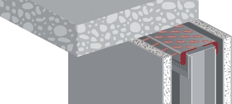 CFS-TTS E tűzvédelmi réstömítő Gyors, egyszerű és tiszta előformázott tűzvédelmi megoldás a fal tetején lévő gipszkartonillesztésekhez és terelő szerelvényekhez Alkalmazások 1