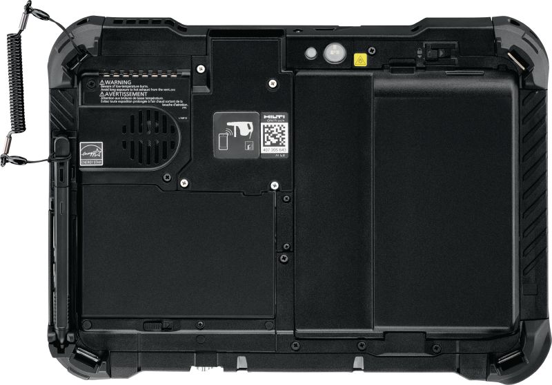 PLC 600 elrendezési tablet Tervezőeszköz-vezérlő gyors számítógép-teljesítménnyel és 10 kijelzővel a munkaterületi kijelöléshez, felméréshez és BIM-terep elrendezéshez minden fejlett Hilti tervezőeszközzel