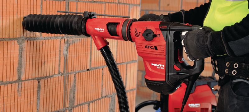 TE DRS-Y porelszívó rendszer Porelszívó rendszer betonfúráshoz és -véséshez a Hilti SDS Max (TE-Y) vésőkalapácsokkal Alkalmazások 1