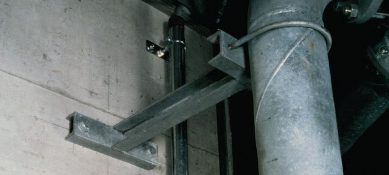 HSL4 nagy teherbírású beütőék Egyedülálló teljesítményű, nagy igénybevételre tervezett rögzítőék jóváhagyásokkal a biztonsági szempontból fontos alkalmazások terén, betonban (szénacél, hatlapfejű) Alkalmazások 1