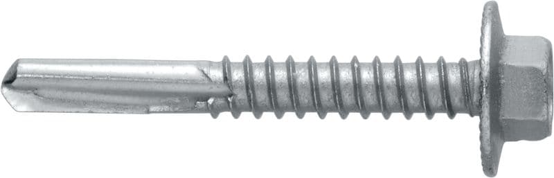 S-MD25Z önfúró fémcsavarok Önfúró csavar (cink bevonatos szénacél) rásajtolt karimával, vastag fém-fém rögzítésekhez (15 mm-ig)