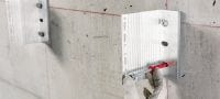 HRD-HG műanyag betoncsavar Előszerelt műanyag dübel (tüzihorganyzott, hatlapfejű) nagy korrózióállóságú csavarral betonhoz és falazathoz való rögzítéshez Alkalmazások 3
