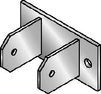 MIC-CU-MAH csatlakozó Tűzihorganyzott csatlakozó gerendák közvetlen rögzítésére betonhoz, 0° és 180° közötti szögekben