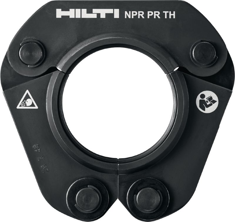 NPR PR TH présgyűrű Présgyűrűk TH profilú présszerelvényekhez 63 mm-ig. Kompatibilisek az NPR 32-A présgépekkel.
