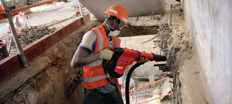 TE DRS-Y porelszívó rendszer Porelszívó rendszer betonfúráshoz és -véséshez a Hilti SDS Max (TE-Y) vésőkalapácsokkal Alkalmazások 1