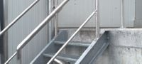 HSA-R2 SS beütőék Premium teljesítményű rögzítőék mindennapos statikus terhelésekhez, repedezetlen betonhoz (A2 rozsdamentes acél) Alkalmazások 1