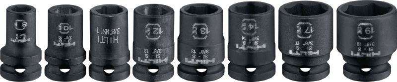 SI-S 3/8 rövid dugókulcs 3/8 rövid dugókulcs csavarok és dűbelek meghúzásához