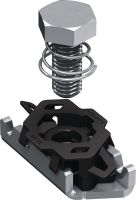 MT- FL Fast-Lock sínrögzítő anya csavarral Fast-Lock sínrögzítő anya csavarral az alaplapok és csatlakozók MT támasztósínekhez való csatlakoztatásához