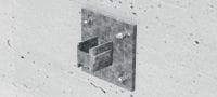 MIQB-CD Tűzihorganyzott alaplap MIQ gerendák rögzítésére betonhoz Alkalmazások 1