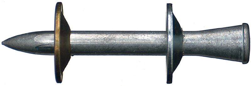 X-NPH2 trapézlemez-rögzítők Egyes szegek fémszerkezetek betonhoz való rögzítéséhez, lőpatronos szegbeverő készülékekkel