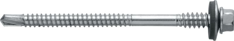 S-CD 53 S önfúró csavarok szendvicslemezekhez Szendvicspanel csavar (A2 rozsdamentes acél) 16 mm-es alátéttel és tartó dróttal, vékony acél alapú építményekhez (6 mm-ig)