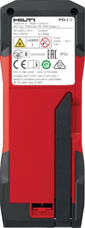 PD-I lézeres távolságmérő készülék Robusztus lézeres mérőeszköz intelligens mérési funkciókkal és Bluetooth®-kapcsolattal beltéri alkalmazásokhoz 100 m-ig / 330 lábig
