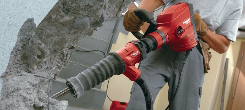 TE DRS-B porelszívó rendszer Porelszívó rendszer betonvéséshez a Hilti SDS Max (TE-Y) és TE-S vésőkalapácsokkal Alkalmazások 1