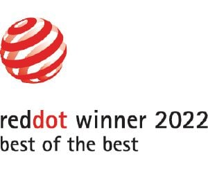                Jelen termék elnyerte a "Best of the Best" (A legjobbak legjobbika) Red Dot Design Award kitüntetést.            