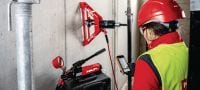 Helyszíni dűbeltesztelési szolgáltatások Utólagosan beépített dübelek és betonacélok helyszíni teherbírási és próbaterheléses vizsgálata Alkalmazások 1