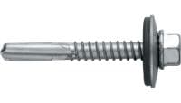 S-MD55Z önfúró fémcsavarok Önfúró csavar (cink bevonatos szénacél) 16 mm-es alátéttel, vastag fém-fém rögzítésekre (15 mm-ig)