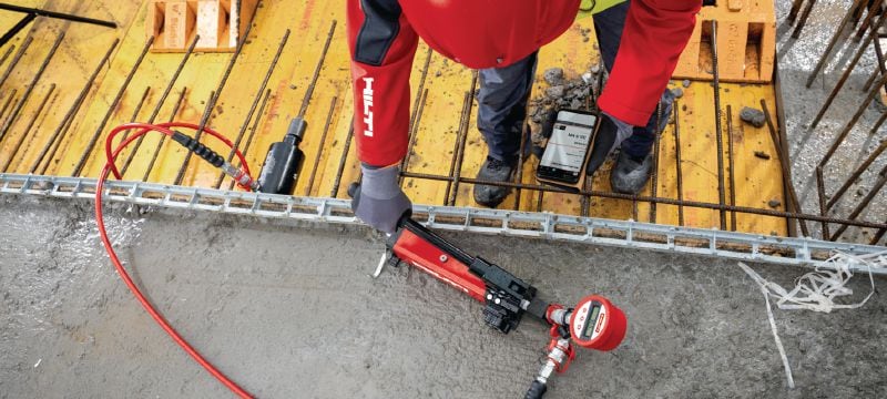 Helyszíni dűbeltesztelési szolgáltatások Utólagosan beépített dübelek és betonacélok helyszíni teherbírási és próbaterheléses vizsgálata Alkalmazások 1