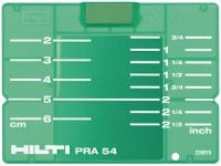 Céltábla PRA 54 (CM/IN) 