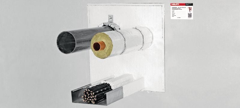 CFS-CT Tűzvédelmi bevonat Tűzvédelmi bevonatú lemezrendszer széleskörű jóváhagyással közepes és nagy méretű nyílásokhoz Alkalmazások 1