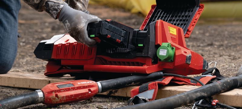 NCV betonvibrátor-verők Belső betonvibrátor-verő Hilti NCV 10-22 akkumulátoros háti betonvibrátorokkal való használatra (Nuron akkumulátorplatform) Alkalmazások 1