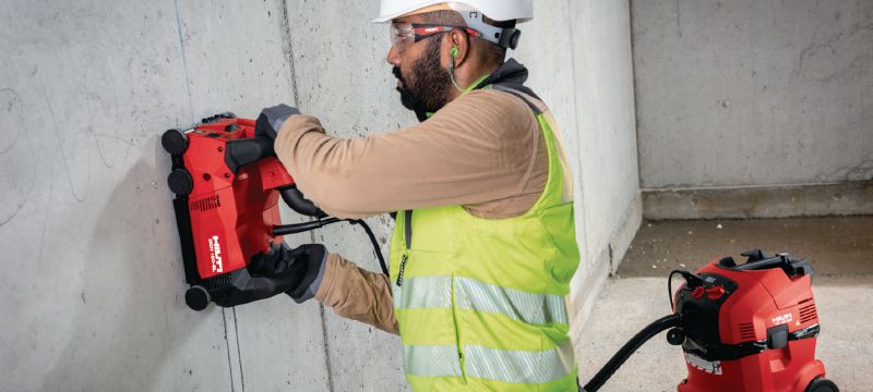 DCH 150-SL falhoronyvágó Horonyvágó készülék kábelek, elektromos vezetékek és csövek különböző anyagú falakba és padlókba süllyesztéséhez Alkalmazások 1