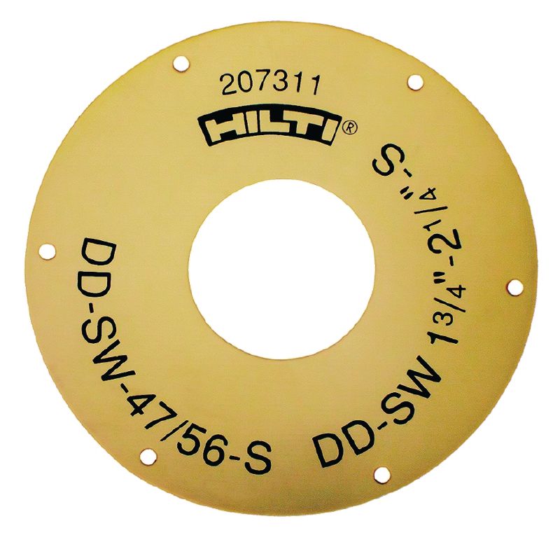 DD-SW-S tömítőtárcsa Tömítés a DD-WC-S vízgyűjtő gyűrűhöz, 8 mm (5/16) és 87 mm (3-7/16) közti átmérőjű fúrókoronákhoz
